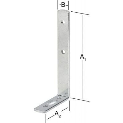 Staffa Zincata VORMANN 95X55 - Montaggio Staffa Zincata VORMANN 95X55 - Montaggio