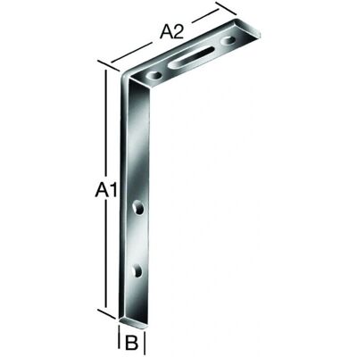 Vormann 160120Z - Soporte para cortina galvanizado - Azul Vormann 160120Z - Soporte para cortina galvanizado - Azul