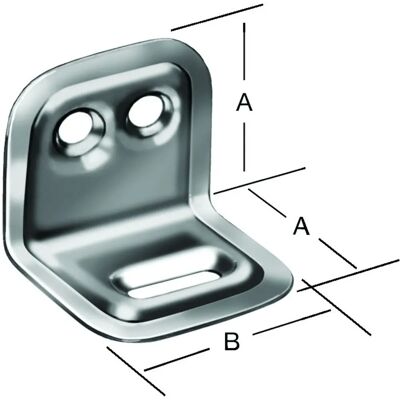 Vormann Ángulo Ajustable 25x30mm Galvanizado - Acero Vormann Ángulo Ajustable 25x30mm Galvanizado - Acero
