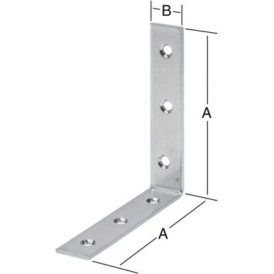 Vormann Acciaio Zincato Blu 100x20mm Angolare - Arredamento & Costruzioni Vormann Acciaio Zincato Blu 100x20mm Angolare - Arredamento & Costruzioni