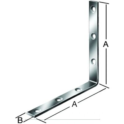 Vormann 80x20mm Winkel verzinkt - Stahl, Blau, Innen versenkt - 10 Stk Vormann 80x20mm Winkel verzinkt - Stahl, Blau, Innen versenkt - 10 Stk