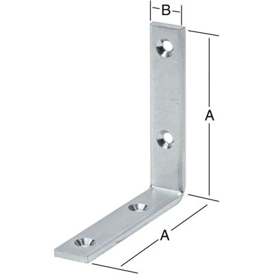 Vormann Winkel 100x20mm - Starker Metallwinkel Vormann Winkel 100x20mm - Starker Metallwinkel