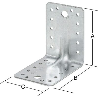 Vormann Quadrato 105x105x90 zincato - connettore angolare Vormann Quadrato 105x105x90 zincato - connettore angolare