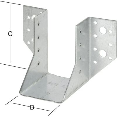 Abrazadera de viga de acero Vormann 120x160 Galvanizado Abrazadera de viga de acero Vormann 120x160 Galvanizado