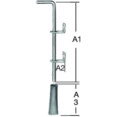 Vormann Stahl Bodenschieber - 400x65x150 - Verzinkt Vormann Stahl Bodenschieber - 400x65x150 - Verzinkt