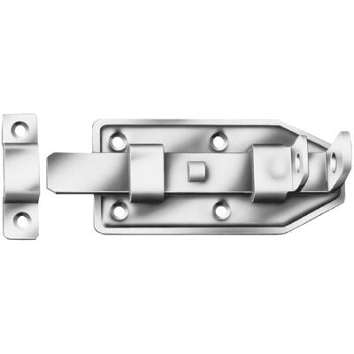 Vormann Zinkbeschichteter Stahl Türschlossriegel 100x50mm mit Schlaufe Vormann Zinkbeschichteter Stahl Türschlossriegel 100x50mm mit Schlaufe