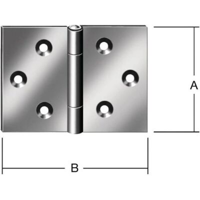 Vormann Scharniere - 80mm Höhe, 120mm Breite, 1,8mm Stahl, Blau verzinkt - 20 Stk Vormann Scharniere - 80mm Höhe, 120mm Breite, 1,8mm Stahl, Blau verzinkt - 20 Stk