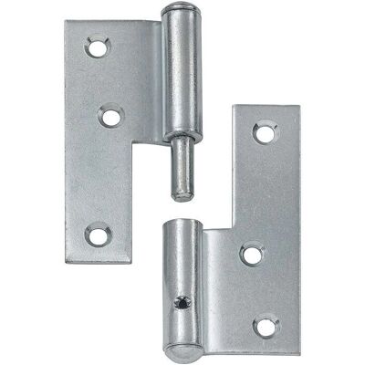 Vormann - Cerniera per porta zincata blu con perno fisso Vormann - Cerniera per porta zincata blu con perno fisso