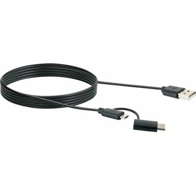 Cavo USB Schwaiger CK 3112 - Micro-USB B, USB A - Nero Cavo USB Schwaiger CK 3112 - Micro-USB B, USB A - Nero