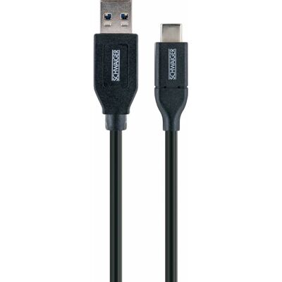 Schwaiger LK 050 C USB-Kabel - USB 3.2 Gen 2 - 0,5 m - Schwarz Schwaiger LK 050 C USB-Kabel - USB 3.2 Gen 2 - 0,5 m - Schwarz