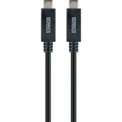 Schwaiger LK 101 C USB-Kabel - 1m, Schwarz, USB 3.2 Gen 2 Schwaiger LK 101 C USB-Kabel - 1m, Schwarz, USB 3.2 Gen 2