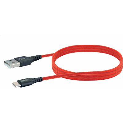 Schwaiger Lpro510 501 USB Kabel - 1,2m, USB A auf USB C, Rot, USB 3.2 Gen 1 Schwaiger Lpro510 501 USB Kabel - 1,2m, USB A auf USB C, Rot, USB 3.2 Gen 1
