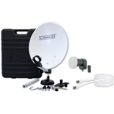 Schwaiger SATSET351 Satellitenschüssel Set - Für Außen DVB-S2 DAB T2 Schwaiger SATSET351 Satellitenschüssel Set - Für Außen DVB-S2 DAB T2