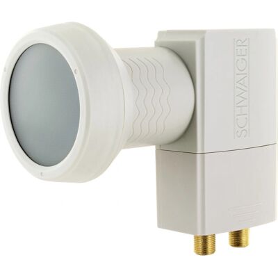 Schwaiger LNCH0002 - LNB double - 10.7-12.75 GHz - Gris clair Schwaiger LNCH0002 - LNB double - 10.7-12.75 GHz - Gris clair