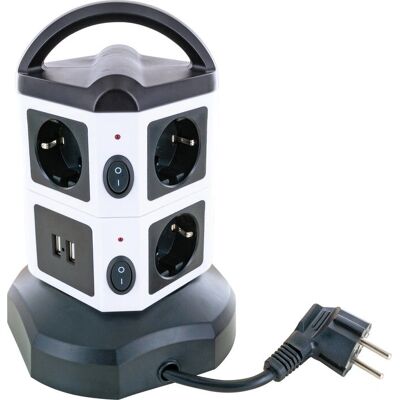 Schwaiger STDT2718 Steckdosenleiste - 7 Steckdosen, 2 USB, 1,8m Kabel Schwaiger STDT2718 Steckdosenleiste - 7 Steckdosen, 2 USB, 1,8m Kabel