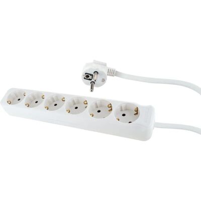Schwaiger STSL0614 Steckdosenleiste - 6xSchuko, 1,4 m, Weiß Schwaiger STSL0614 Steckdosenleiste - 6xSchuko, 1,4 m, Weiß
