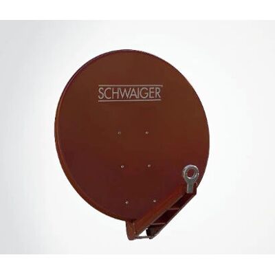 Schwaiger SPI085PR011 Satellietantenne - Rood - 85cm - DVB-S/S2 Schwaiger SPI085PR011 Satellietantenne - Rood - 85cm - DVB-S/S2