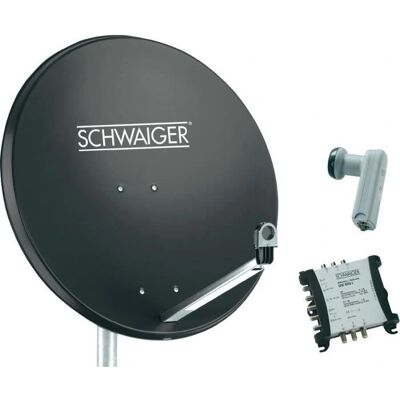 Sistema Satellitare Marca Schwaiger Quattro-LNB 80cm - Sistema Satellitare Sistema Satellitare Marca Schwaiger Quattro-LNB 80cm - Sistema Satellitare