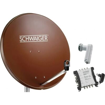 Schwaiger Satelliet Systeem 80cm 8 Gebruikers DVB-S/DVB-S2 Schwaiger Satelliet Systeem 80cm 8 Gebruikers DVB-S/DVB-S2