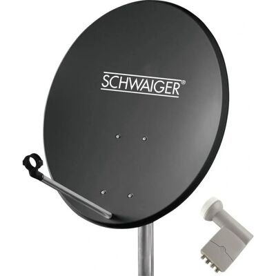 Schwaiger Satellietsysteem - 4 Gebruikers - 60cm Schotel - Weerbestendig Schwaiger Satellietsysteem - 4 Gebruikers - 60cm Schotel - Weerbestendig