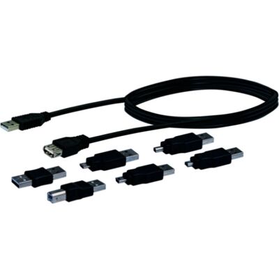Kit cavi USB Schwaiger - 1,5m Nero Kit cavi USB Schwaiger - 1,5m Nero