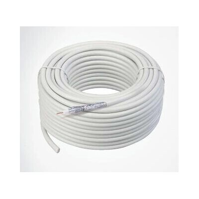 Schwaiger KOX11550 052 - Cavo coassiale bianco 50 m Schwaiger KOX11550 052 - Cavo coassiale bianco 50 m