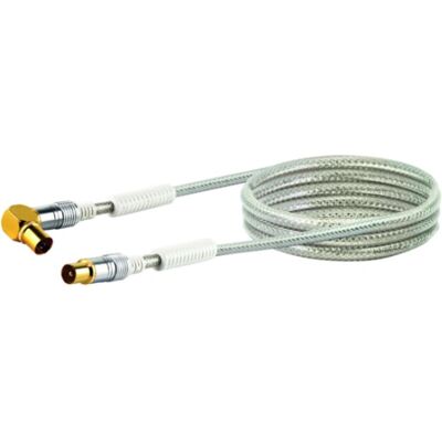 Schwaiger Weiß 3m Koaxialkabel - HDTV Antennenanschluss Schwaiger Weiß 3m Koaxialkabel - HDTV Antennenanschluss