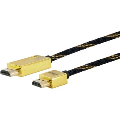 Kabel HDMI 5m Schwaiger - Wysoka Prędkość, Ethernet, Złoto Kabel HDMI 5m Schwaiger - Wysoka Prędkość, Ethernet, Złoto