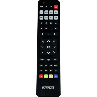 Schwaiger UFB4801 031 - Universele infrarood afstandsbediening draadloos Schwaiger UFB4801 031 - Universele infrarood afstandsbediening draadloos