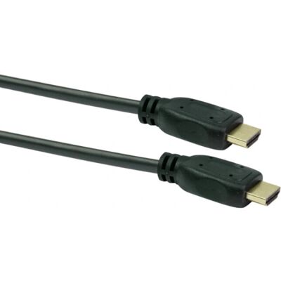 Schwaiger 5m HDMI-Kabel - Goldbeschichtet, 3D, 18 Gbit/s - HDMI Typ A - Schwarz Schwaiger 5m HDMI-Kabel - Goldbeschichtet, 3D, 18 Gbit/s - HDMI Typ A - Schwarz