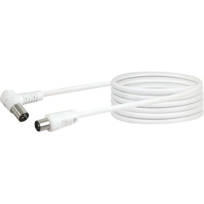 Schwaiger KVKW50 532 Koaxialkabel - 75 dB, 5 m, Weiß, IEC-Stecker Schwaiger KVKW50 532 Koaxialkabel - 75 dB, 5 m, Weiß, IEC-Stecker