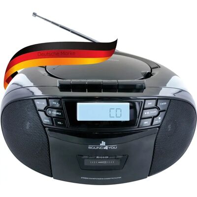 Altavoz portátil Schwaiger con CD, Casete, Radio FM - Electrónica Altavoz portátil Schwaiger con CD, Casete, Radio FM - Electrónica