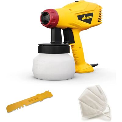 Wagner W 125 Verfspistool voor hout en metaal - Binnen/Buiten, 5m2, 10 min, Geel/Zwart/Rood Wagner W 125 Verfspistool voor hout en metaal - Binnen/Buiten, 5m2, 10 min, Geel/Zwart/Rood