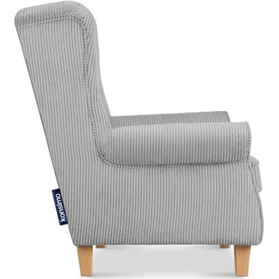KONSIMO Miles Grau Ohrensessel - Sessel KONSIMO Miles Grau Ohrensessel - Sessel