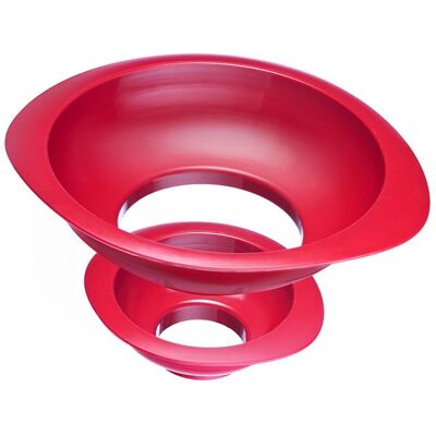 Westmark Twix Imbuto da Cucina - Set di 2 - Rosso - Imbuto da Cucina Westmark Twix Imbuto da Cucina - Set di 2 - Rosso - Imbuto da Cucina
