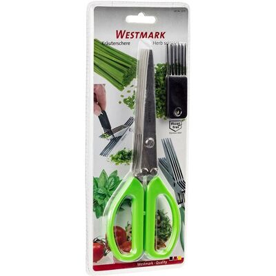 Ciseaux à Herbes Westmark - Acier Inoxydable, Vert, 200mm - Ustensile de Cuisine Ciseaux à Herbes Westmark - Acier Inoxydable, Vert, 200mm - Ustensile de Cuisine