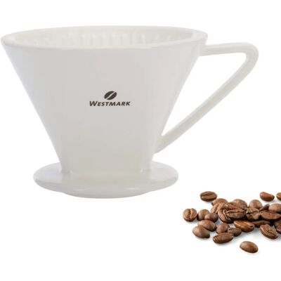 Westmark Brasilia Kaffeefilter - Porzellan, Weiß - 12x12x9,5cm Westmark Brasilia Kaffeefilter - Porzellan, Weiß - 12x12x9,5cm