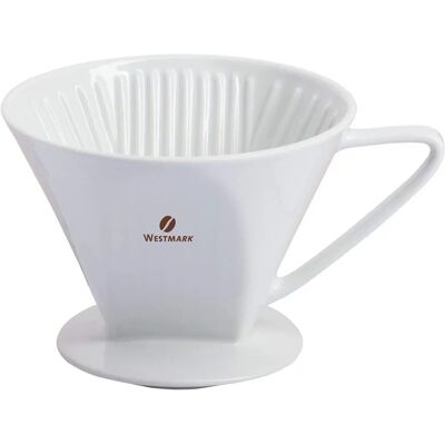 Westmark Weißer Porzellan-Kaffeefilter - 4 - Kaffee, Langlebig, Spülmaschinenfest Westmark Weißer Porzellan-Kaffeefilter - 4 - Kaffee, Langlebig, Spülmaschinenfest