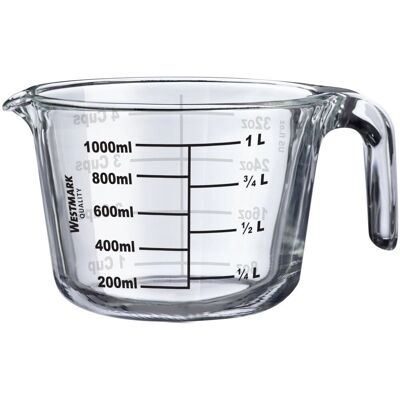 Jarre de mesure en verre de borosilicate Westmark 30632260 1L transparent Jarre de mesure en verre de borosilicate Westmark 30632260 1L transparent
