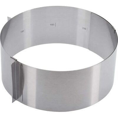 Westmark Verstellbarer Edelstahl-Kuchenring - 16 bis 30 cm Westmark Verstellbarer Edelstahl-Kuchenring - 16 bis 30 cm