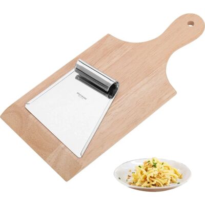 Tagliere spaetzle con spatola - Marrone & Argento - 32x14cm Tagliere spaetzle con spatola - Marrone & Argento - 32x14cm
