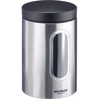 Westmark Edelstahl Vorratsdose mit Fenster - 1800ml Westmark Edelstahl Vorratsdose mit Fenster - 1800ml