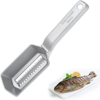 Écailleur à poisson Westmark - 21cm Aluminium - Convient au alimentaire Écailleur à poisson Westmark - 21cm Aluminium - Convient au alimentaire