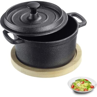 WESTMARK Tapas Marmite en aluminium - 250 ml - noir WESTMARK Tapas Marmite en aluminium - 250 ml - noir