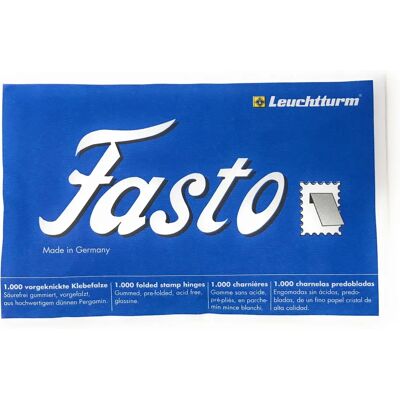 Hinges pour timbres Fasto de Leuchtturm - Accessoires de collection - Publicité Hinges pour timbres Fasto de Leuchtturm - Accessoires de collection - Publicité