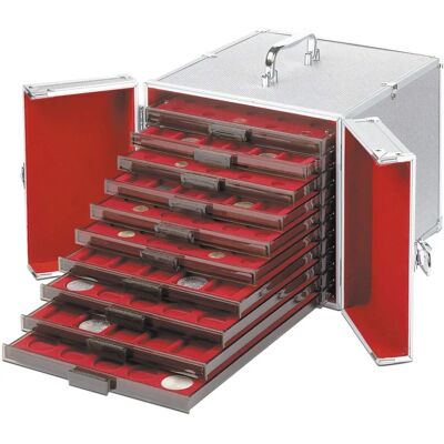 Leuchtturm MB Boîte à pièces en aluminium - Rangement de pièces - Publicité Leuchtturm MB Boîte à pièces en aluminium - Rangement de pièces - Publicité