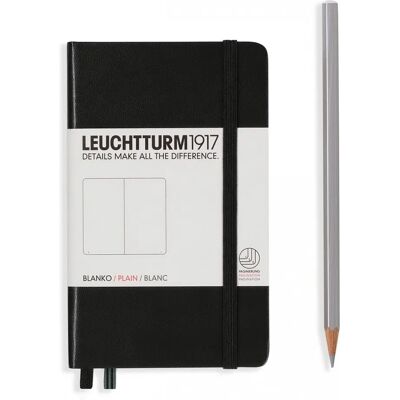 Leuchtturm1917 Carnet Pocket Couverture Rigide Blanc (A6) - Noir - Publicité Leuchtturm1917 Carnet Pocket Couverture Rigide Blanc (A6) - Noir - Publicité