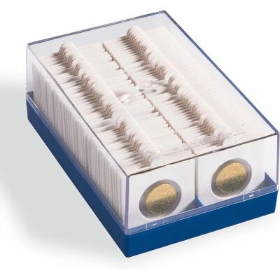 Boîte de stockage de pièces Leuchtturm - Couvercle transparent - Organisateur de pièces - Publicité Boîte de stockage de pièces Leuchtturm - Couvercle transparent - Organisateur de pièces - Publicité