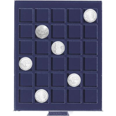 Leuchtturm Boîte à Pièces Bleue Carrée - Rangement Intelligent et Durable - Publicité Leuchtturm Boîte à Pièces Bleue Carrée - Rangement Intelligent et Durable - Publicité