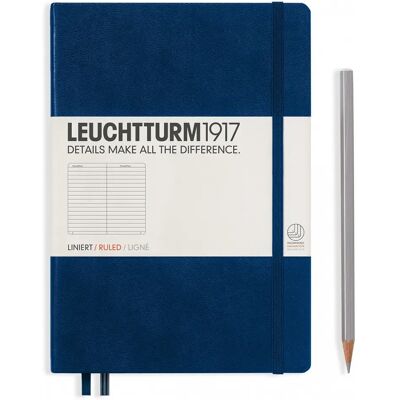Leuchtturm1917 Taschenbuch (A5) Hardcover Liniert - Marine Leuchtturm1917 Taschenbuch (A5) Hardcover Liniert - Marine
